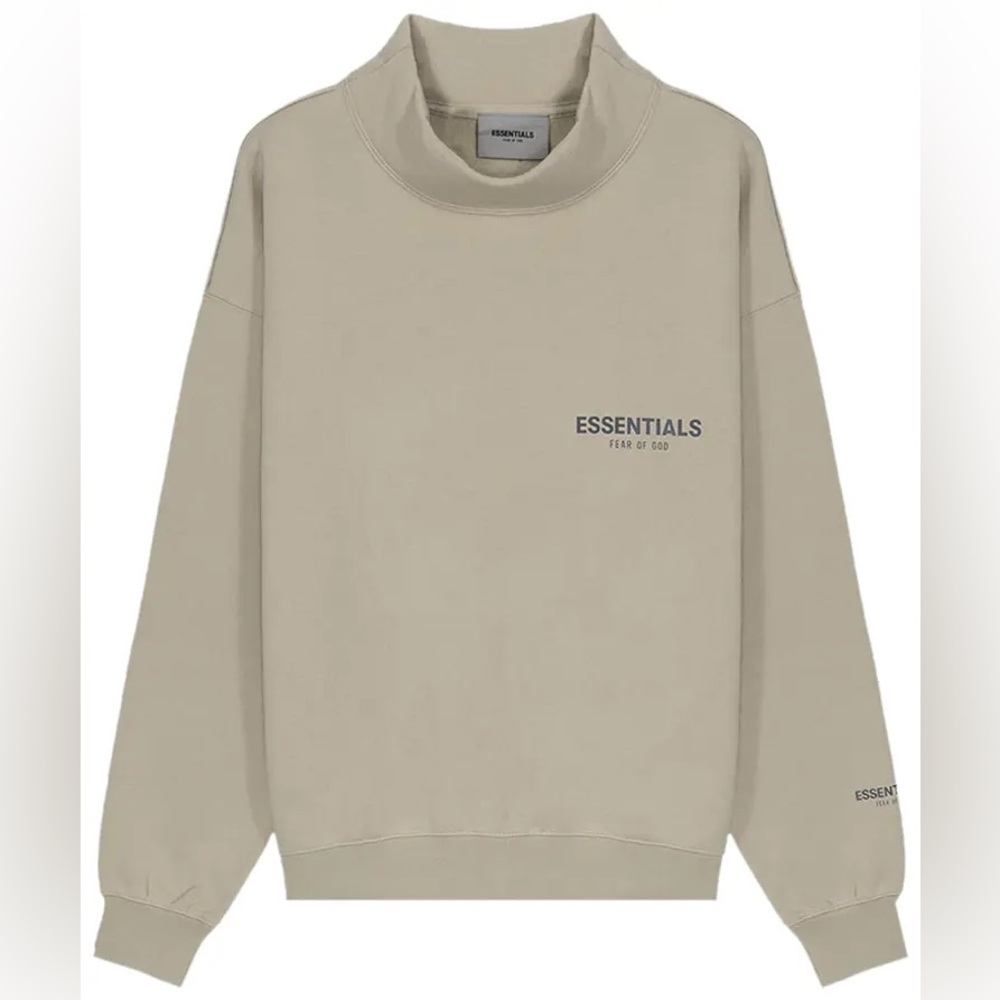 Fear of God Essentials x SSENSE Mock Neck Sweatshirt 'Linen'